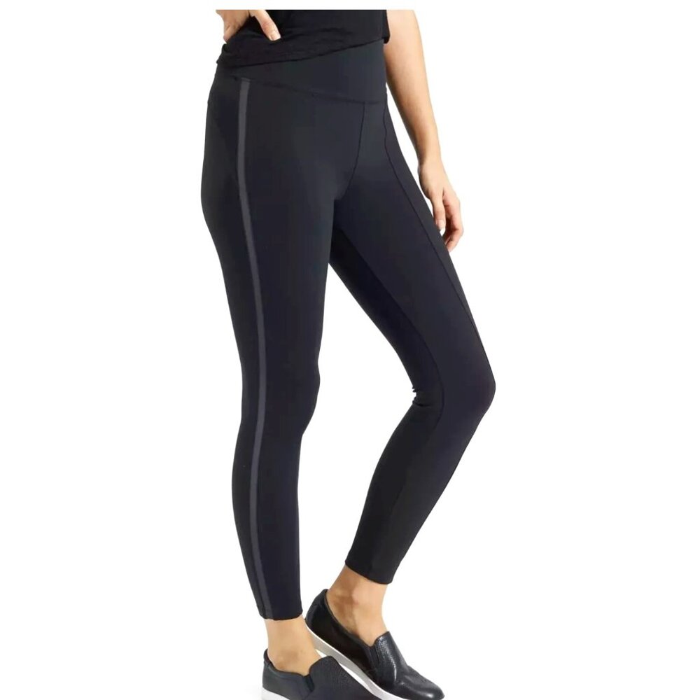 Athleta 7/8 Metro Side Stripe Leggings Size S NWT